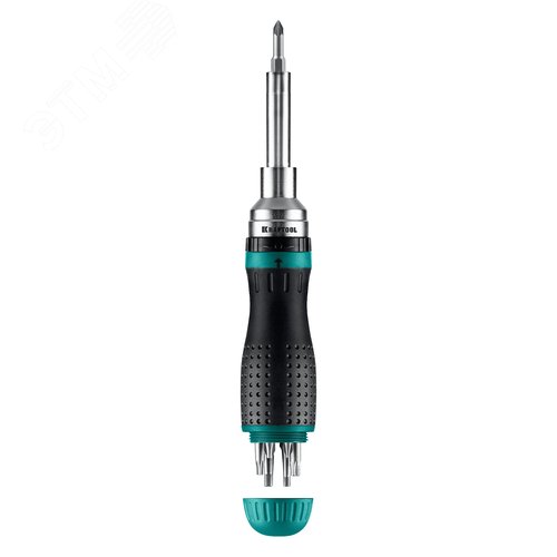 Отвертка реверсивная с битами KraftMax 19, 19-в-1 - фото 1