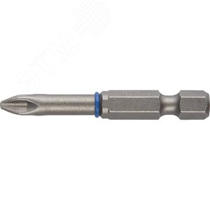 Изображение товара Биты ''ЭКСПЕРТ'' торсионные кованые, обточенные, хромомолибденовая сталь, тип хвостовика E 1/4'', PH2, 50мм, 2шт (упак)
