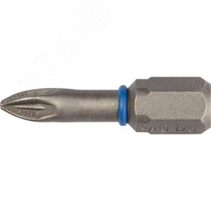 Изображение товара Биты ''ЭКСПЕРТ'' торсионные кованые, обточенные, хромомолибденовая сталь, тип хвостовика C 1/4'', PZ1, 25мм, 2шт (упак)