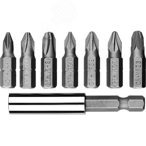 Набор бит ''МХ-8'', CR-V, с адаптером 8 шт. - фото 2