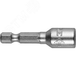 Изображение товара Биты ''Мастер'' с торцовой головкой, магнитные, Cr-V, тип хвостовика E 1/4'', 7х45мм, 2шт (упак)