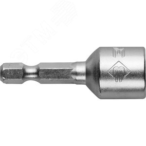 Изображение товара Биты ''Мастер'' с торцовой головкой, магнитные, Cr-V, тип хвостовика E 1/4'', 10х45мм, 2шт (упак)