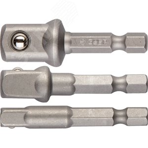 Изображение товара Набор адаптеров ''ЭКСПЕРТ'' для торцовых головок, E1/4'' - 1/4'', E1/4'' - 3/8'', E1/4'' - 1/2'', 3 предмета (шт)