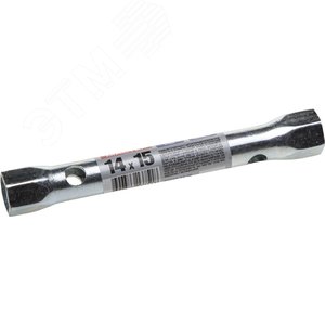 Изображение товара Ключ торцовый ''Мастер'', трубчатый двухсторонний, прямой, 14х15мм (шт)
