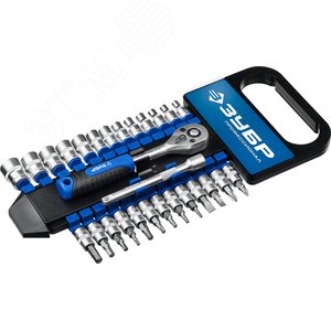 Набор торцовых головок Профессионал ТМ-28 28 предметов 1/4'' - фото 1