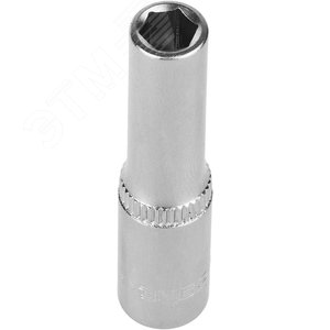 Изображение товара Головка торцовая ''Мастер'' (1/4''), удлиненная, Cr-V, FLANK, хроматированное покрытие, 6мм (шт)