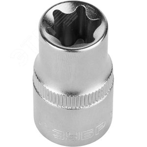 Изображение товара Головка торцовая ''Мастер'' (1/2''), Cr-V, E-TORX, хроматированное покрытие, E14 (шт)