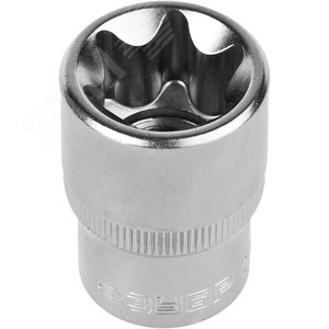 Изображение товара Головка торцовая ''Мастер'' (1/2''), Cr-V, E-TORX, хроматированное покрытие, E24 (шт)