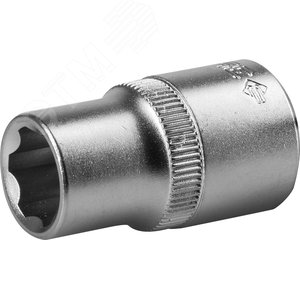 Изображение товара Головка торцевая ''Мастер'' (1/2''), Cr-V, SUPER LOCK, хроматированное покрытие, 14 мм (шт)