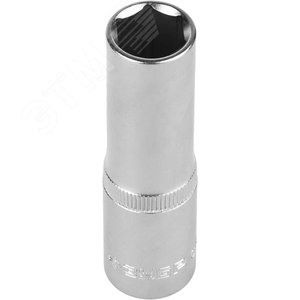Изображение товара Головка торцовая ''Мастер'' (1/2''), удлиненная, Cr-V, FLANK, хроматированное покрытие, 14мм (шт)