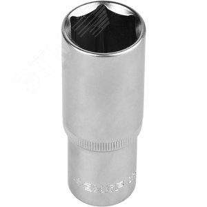 Изображение товара Головка торцовая ''Мастер'' (1/2''), удлиненная, Cr-V, FLANK, хроматированное покрытие, 17мм (шт)