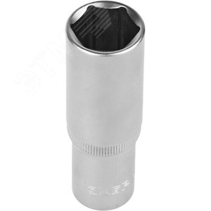 Изображение товара Головка торцовая ''Мастер'' (1/2''), удлиненная, Cr-V, FLANK, хроматированное покрытие, 19мм (шт)