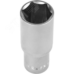 Изображение товара Головка торцовая ''Мастер'' (1/2''), удлиненная, Cr-V, FLANK, хроматированное покрытие, 22мм (шт)