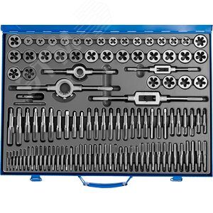 Набор метчиков и плашек, сталь Р6М5 110 предметов - фото 1