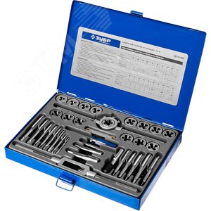 Набор метчиков и плашек, сталь Р6М5 35 предметов - фото 3