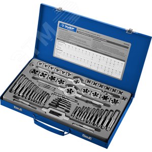 Набор метчиков и плашек, сталь Р6М5 65 предметов - фото 2