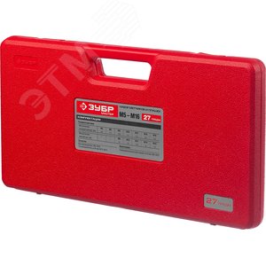 Набор метчиков и плашек в пластиковом боксе, сталь 9ХС 27 предметов - фото 2