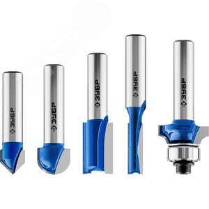 Набор профильных фрез по дереву 5шт - фото 1