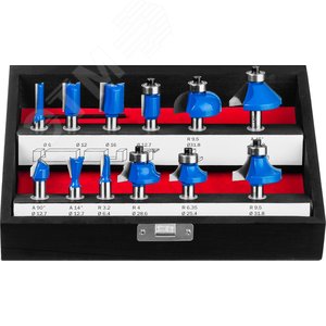 Набор профильных фрез по дереву 12шт - фото 2