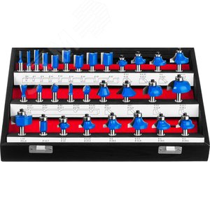 Набор профильных фрез по дереву 30шт - фото 2