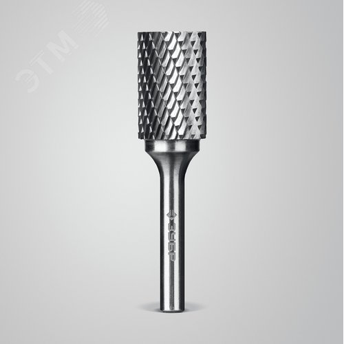 Борфреза твердосплавная, ПРОФЕССИОНАЛ тип А цилиндр с гладким торцом, 16х25 мм, хвостовик 6 мм - фото 2