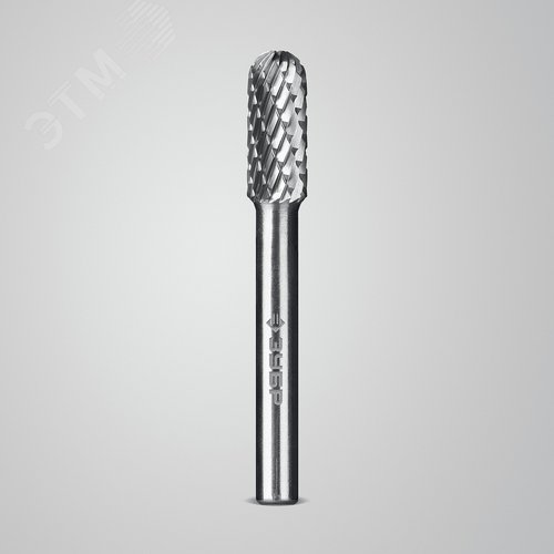 Борфреза твердосплавная, ПРОФЕССИОНАЛ тип C цилиндр со сферическим концом, 8х20 мм, хвостовик 6 мм - фото 2