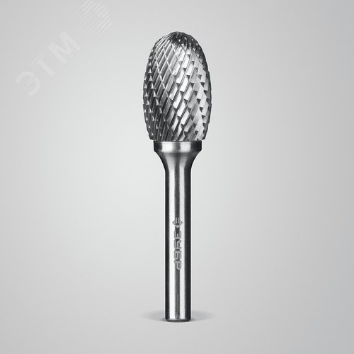 Борфреза твердосплавная, ПРОФЕССИОНАЛ тип E овал, радиус 6.5 мм, 16х25 мм, хвостовик 6 мм - фото 2