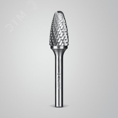Борфреза твердосплавная, ПРОФЕССИОНАЛ тип F парабола с закругленным углом, радиус 3.5 мм, 14х25 мм, хвостовик 6 мм - фото 2