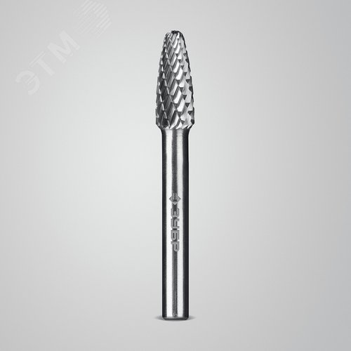 Борфреза твердосплавная, ПРОФЕССИОНАЛ тип F парабола с закругленным углом, радиус 2.0 мм, 8х20 мм, хвостовик 6 мм - фото 2