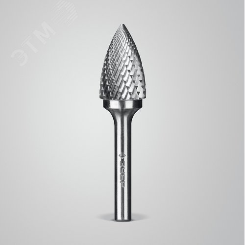 Борфреза твердосплавная, ПРОФЕССИОНАЛ тип G парабола с острым углом, 16х25 мм, хвостовик 6 мм - фото 2