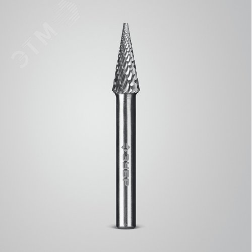 Борфреза твердосплавная, ПРОФЕССИОНАЛ тип M конус с острым углом 14°, 8х20 мм, хвостовик 6 мм - фото 2