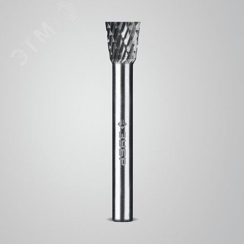 Борфреза твердосплавная, ПРОФЕССИОНАЛ тип N обратный конус, угол 13°, 10х10 мм, хвостовик 6 мм - фото 2