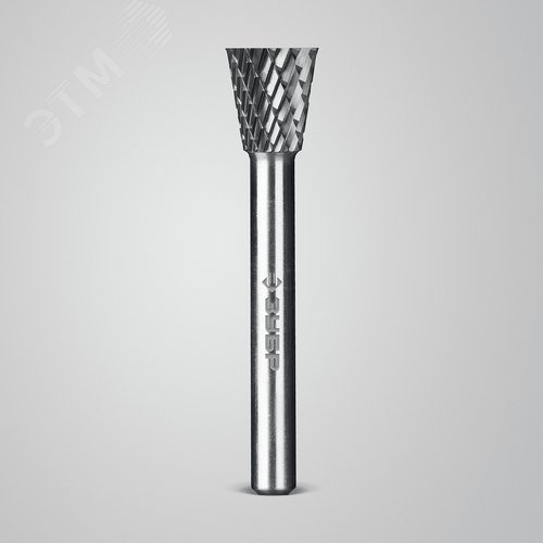 Борфреза твердосплавная, ПРОФЕССИОНАЛ тип N обратный конус, угол 30°, 12х13 мм, хвостовик 6 мм - фото 2