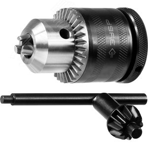 Патрон ударный ключевой, Профессионал 29082-13-1/2, 13мм, посадочная резьба 1/2'', с фиксатором на шпинделе, D=1,5-13мм - фото 1