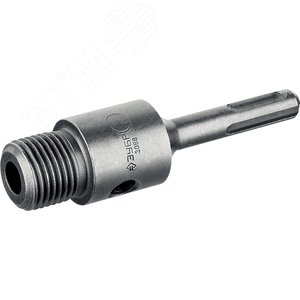 Державка для бур коронки с хвостовиком SDS Plus, L-100мм,резьба М22,конусное крепление центрир сверла - фото 2