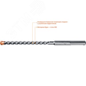 Бур SDS-max 16X200/340 мм, Профессионал - фото 2