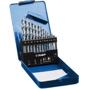 Набор сверл по металлу сталь Р6М5 класс А, ПРОФ-А 13шт(1.5-6.5мм) - фото 1