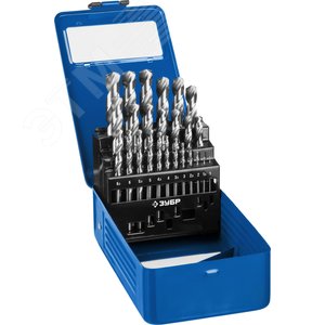 Набор сверл по металлу сталь Р6М5 класс А, ПРОФ-А 25шт(1-13мм) - фото 1