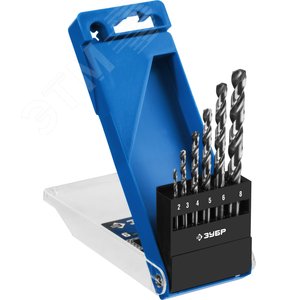 Набор сверл по металлу сталь Р6М5 класс А, ПРОФ-А 6шт(2-8мм) - фото 1