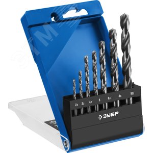 Набор сверл по металлу резьбовой сталь Р6М5, ПРОФ-А 7шт(2.5-10.2мм) - фото 1