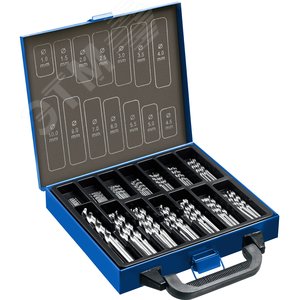 Набор сверл по металлу сталь Р6М5 класс А, ПРОФ-А 99шт(1-10мм) - фото 1