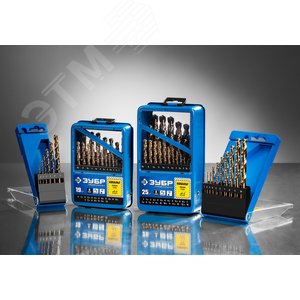 Набор сверл по металлу, 19шт(1-10мм), сталь Р6М5К5, класс А, кобальт - фото 2