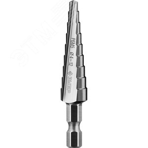 Сверло ступенчатое, 4-12мм, 9 ступеней, Профессионал - фото 1