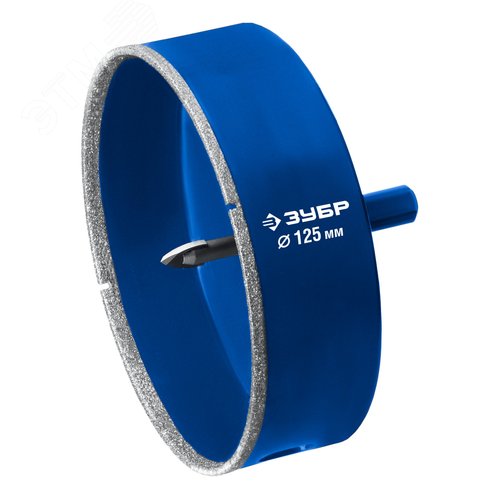 Изображение товара Алмазная коронка, АГК d 125 мм, центровочное сверло, трехгранный хвост, Р60, Профессионал (шт)