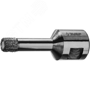 Коронка алмазная высокоскоростная для УШМ (М14) d 10мм по керамограниту и железобетону, Вакуумное Спекание, Профессионал - фото 1