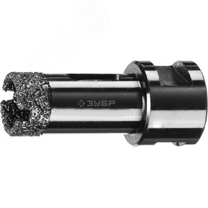 Коронка алмазная высокоскоростная для УШМ (М14) d 20мм по керамограниту и железобетону, Вакуумное Спекание, Профессионал - фото 1