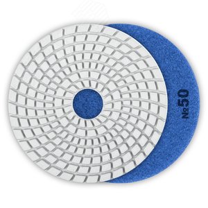 Круг алмазные гибкий шлифовальный (Черепашка) для мокрого шлифования, 100мм, №50 - фото 1