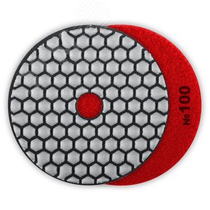 Круг алмазные гибкий шлифовальный (Черепашка) для сухого шлифования, 100мм, №100 - фото 1