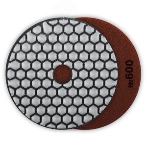 Круг алмазные гибкий шлифовальный (Черепашка) для сухого шлифования, 100мм, №600 - фото 1