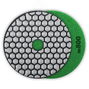 Круг алмазные гибкий шлифовальный (Черепашка) для сухого шлифования, 100мм, №800 - фото 1